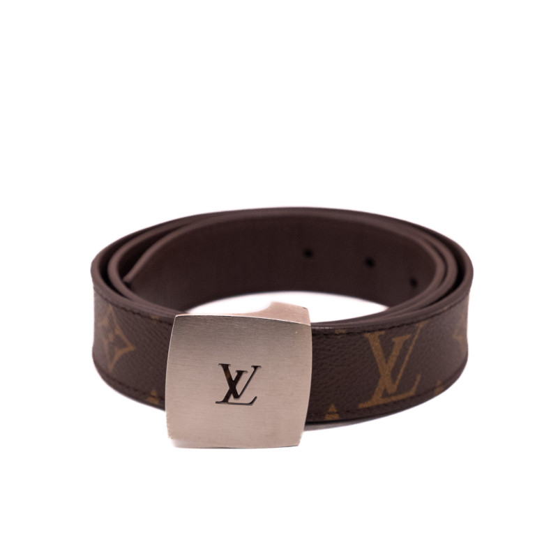 LV Belt Classic Monogram (Silver)